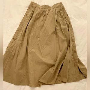 Madewell Poplin Midi-Skirt